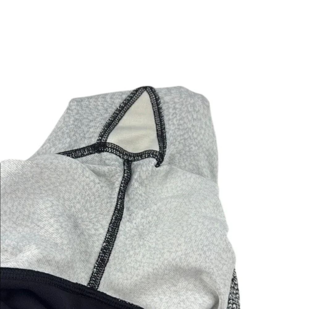 Lululemon Leggings Black White Floral Women's Size 4